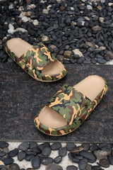 Blackish Green Camouflage Anti-Slip Thick Sole Outdoor Slippers