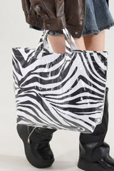 Fiery Red Leopard Print Travel Tote Bag