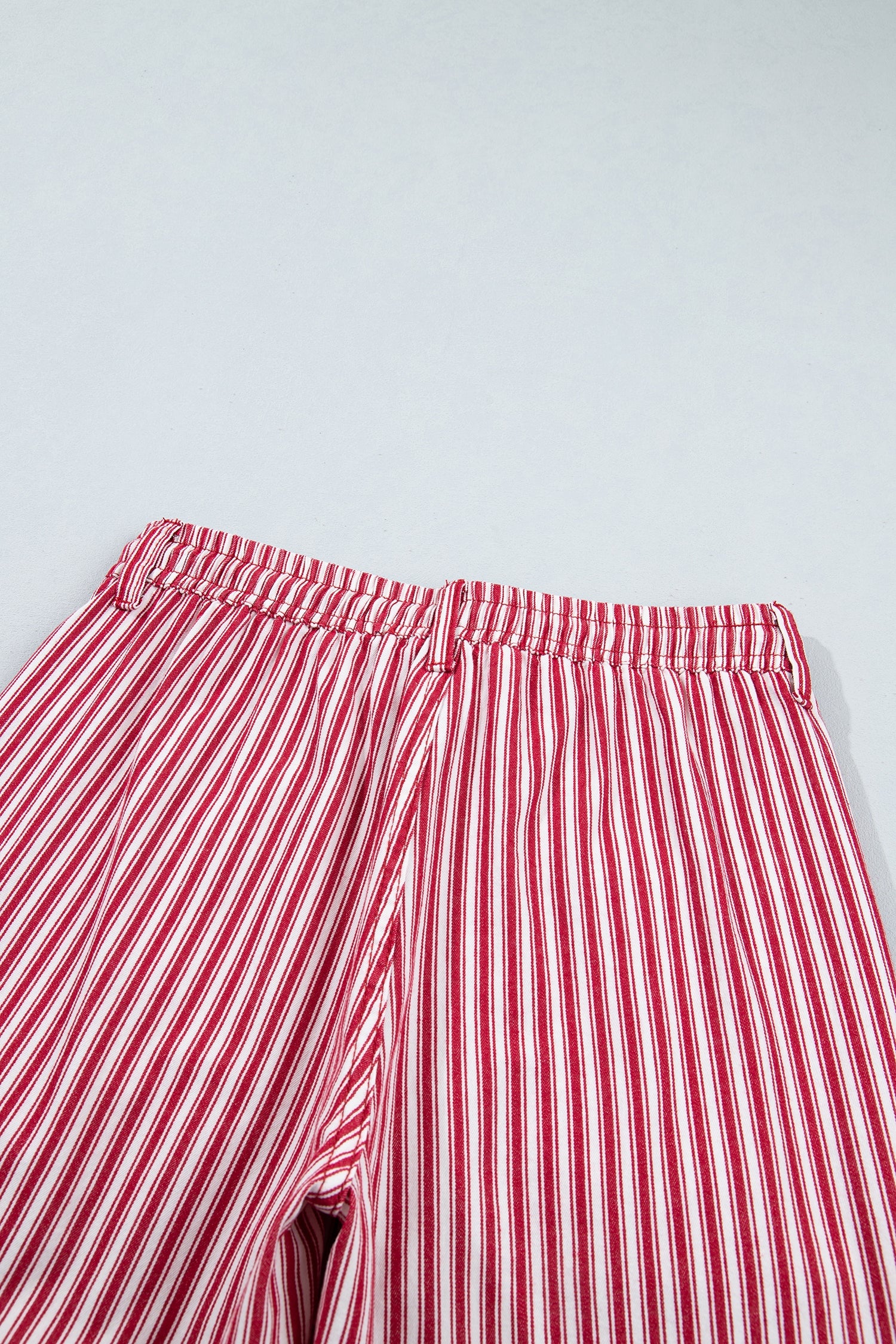 Red Stripe Drawstring Casual Loose Pants