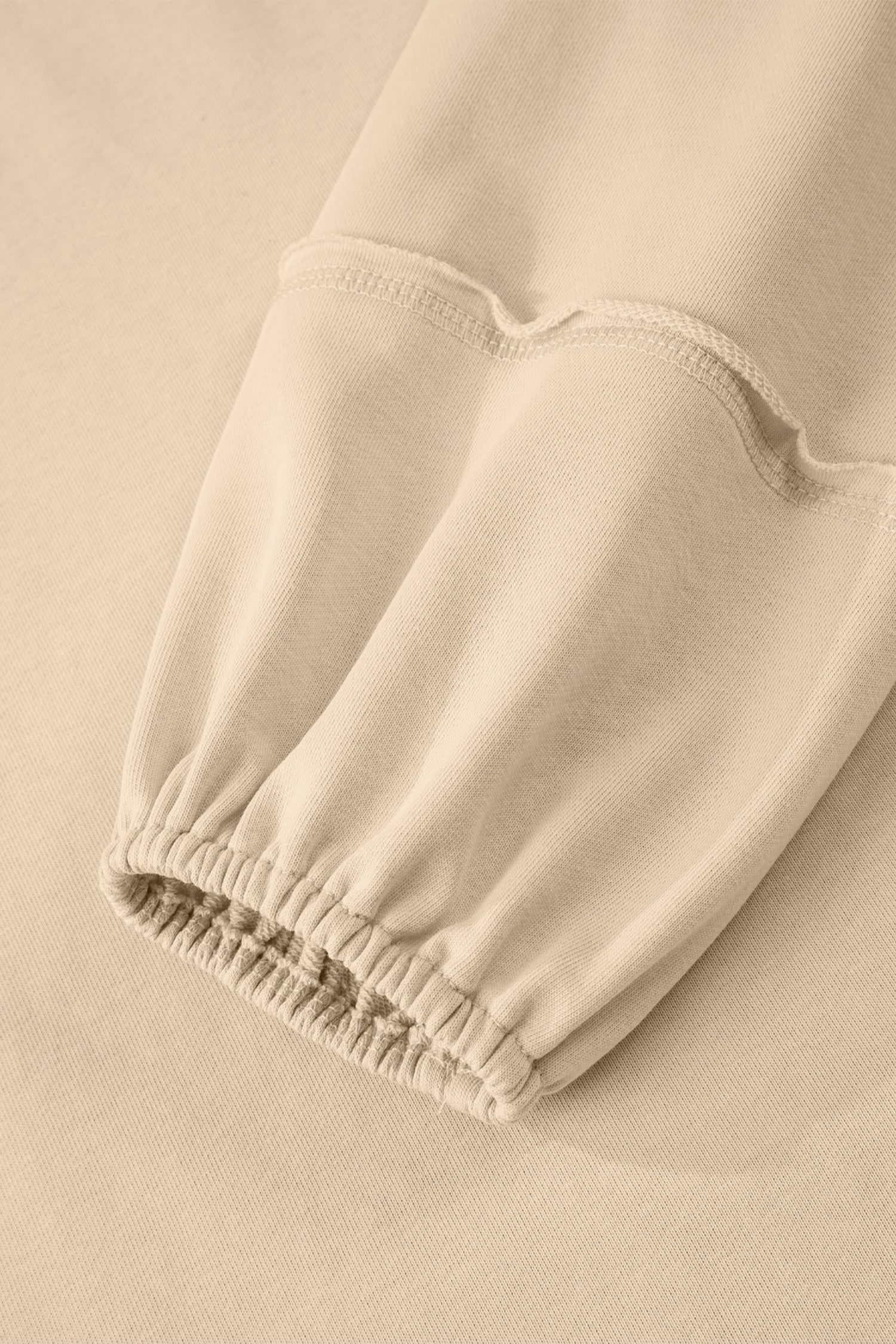 Orchid Petal Solid Color Raw Seam Patchwork Baggy Sweatshirt