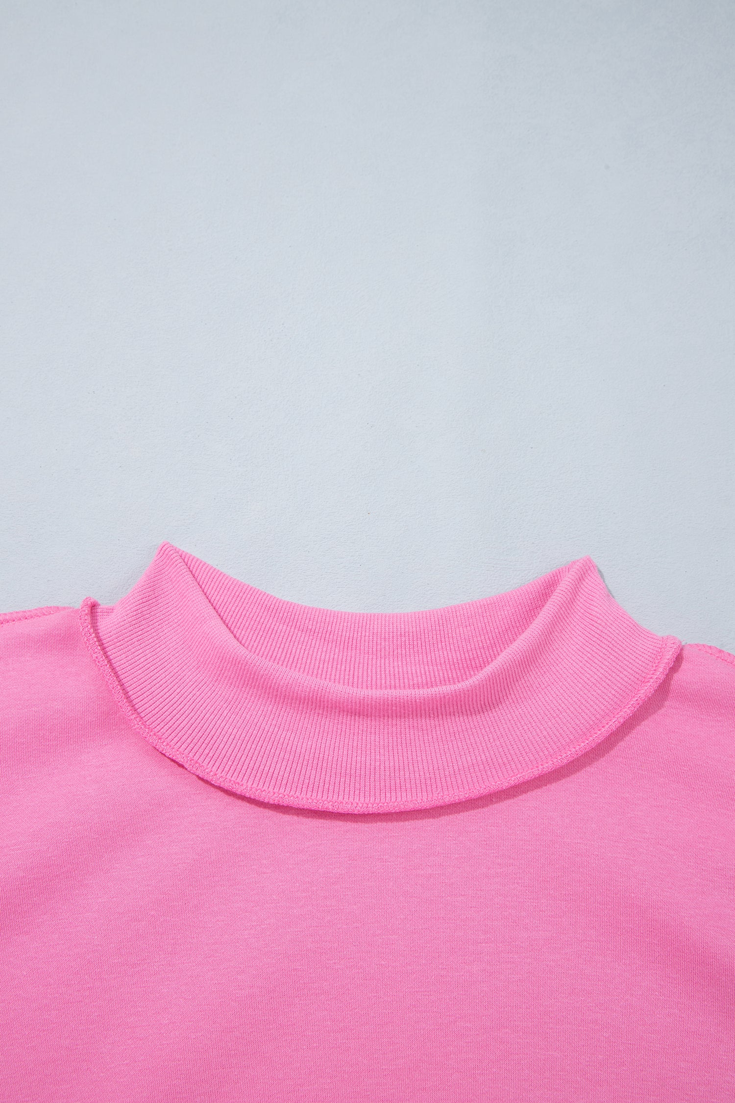 Racing Red Exposed Seam Detail Reversible Double Wear Plus Size Sweatshirt