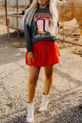 Carbon Grey Queen Card Drop Shoulder Graphic Sweatshirt