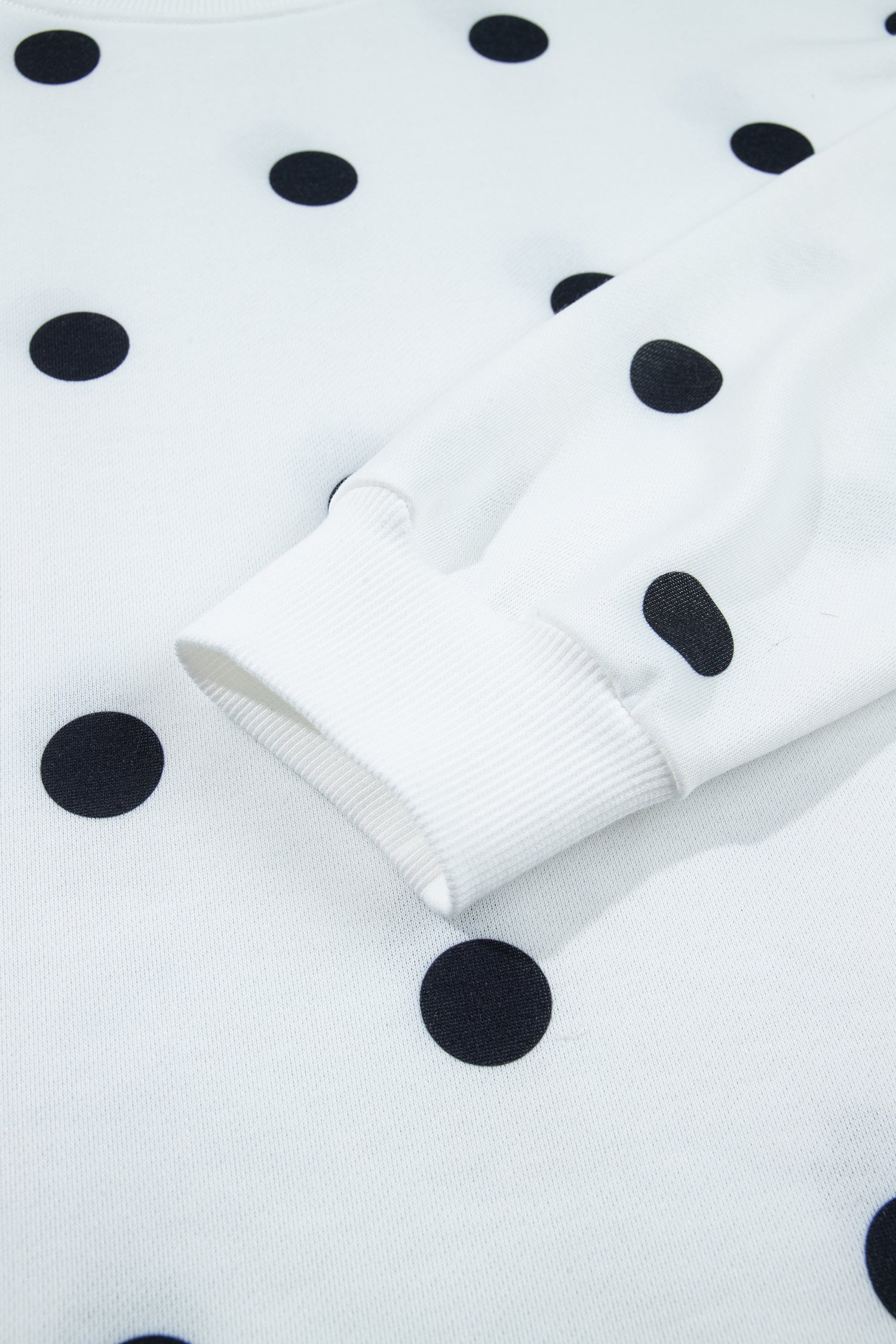 Brown Polka Dot Raw Hem Relaxed Pullover Loose Skort Two Piece Set