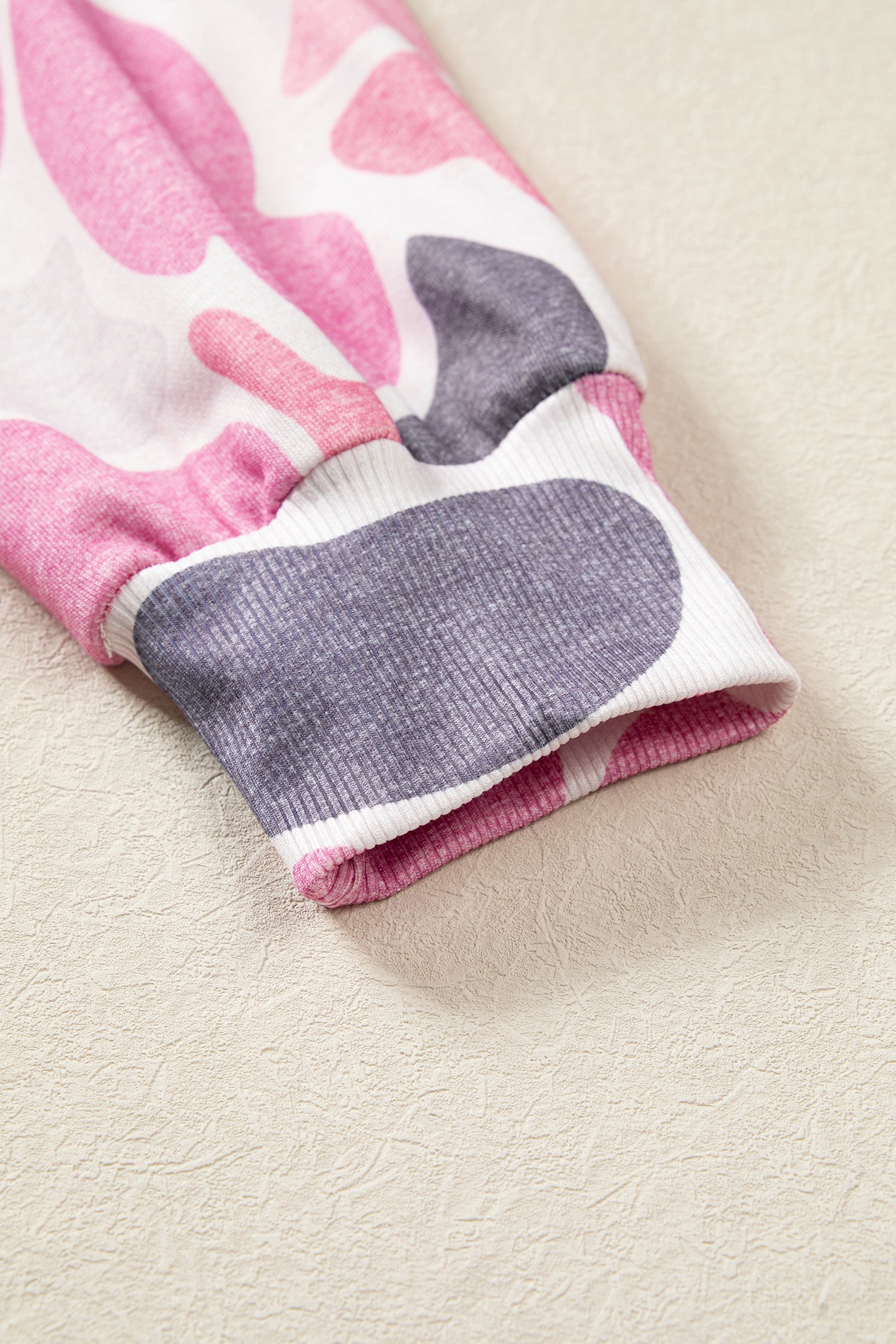 Multicolour Camo Print Howdy Western Style Baggy Pullover Sweatshirt