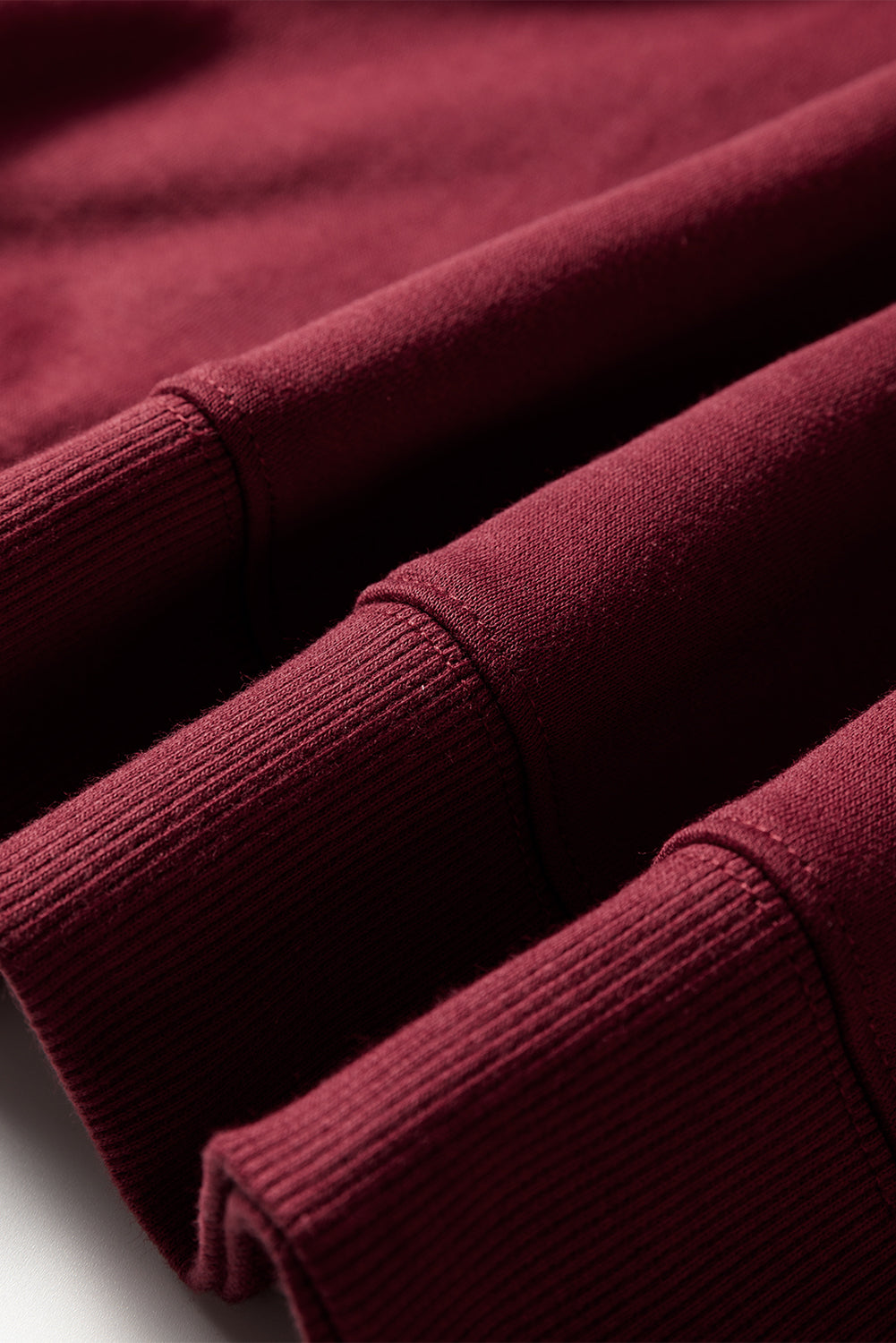 Red Dahlia Preppy Striped Sleeve Loose Sweatshirt