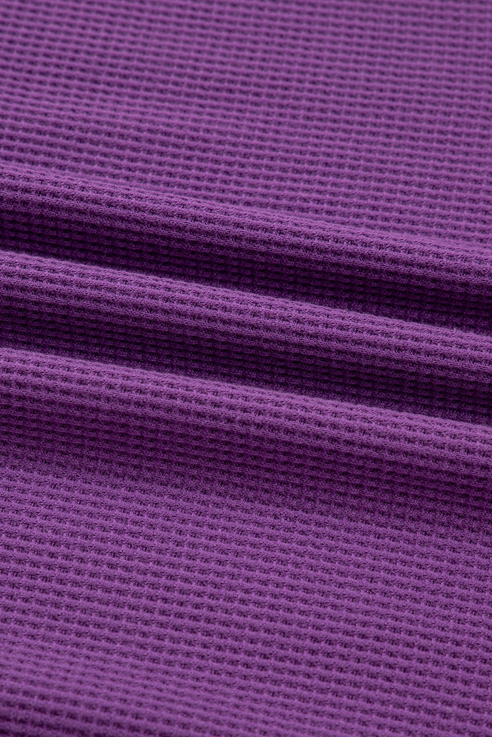 Orchid Mist Solid Color Raw Seam Patchwork Ribbed Drop Shoulder Sweatshirt