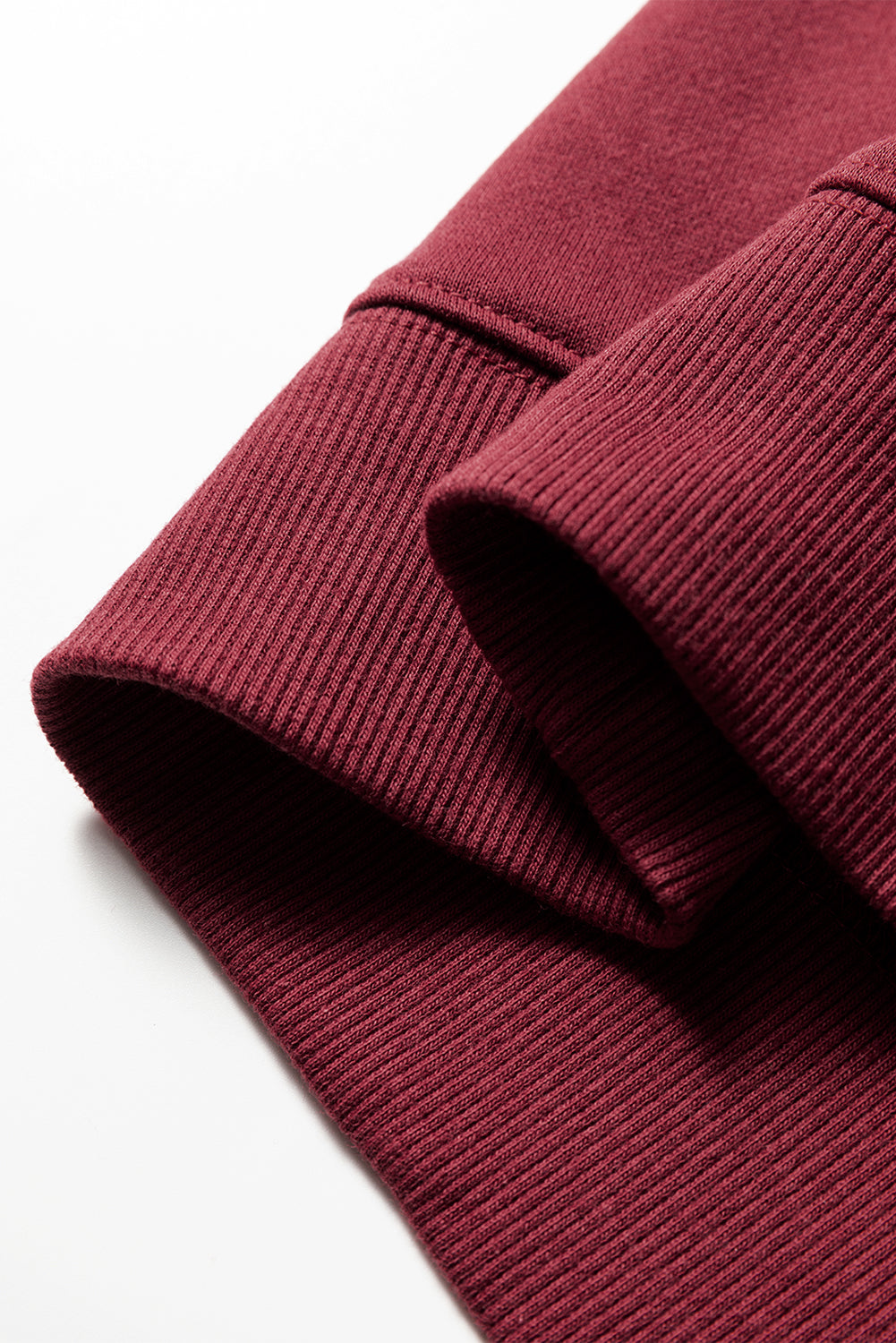 Red Dahlia Preppy Striped Sleeve Loose Sweatshirt