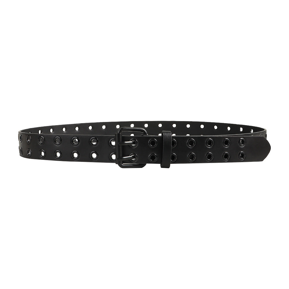 Double-buckle Cutout Hip Hop Trend Metal Cutout Punk Belts