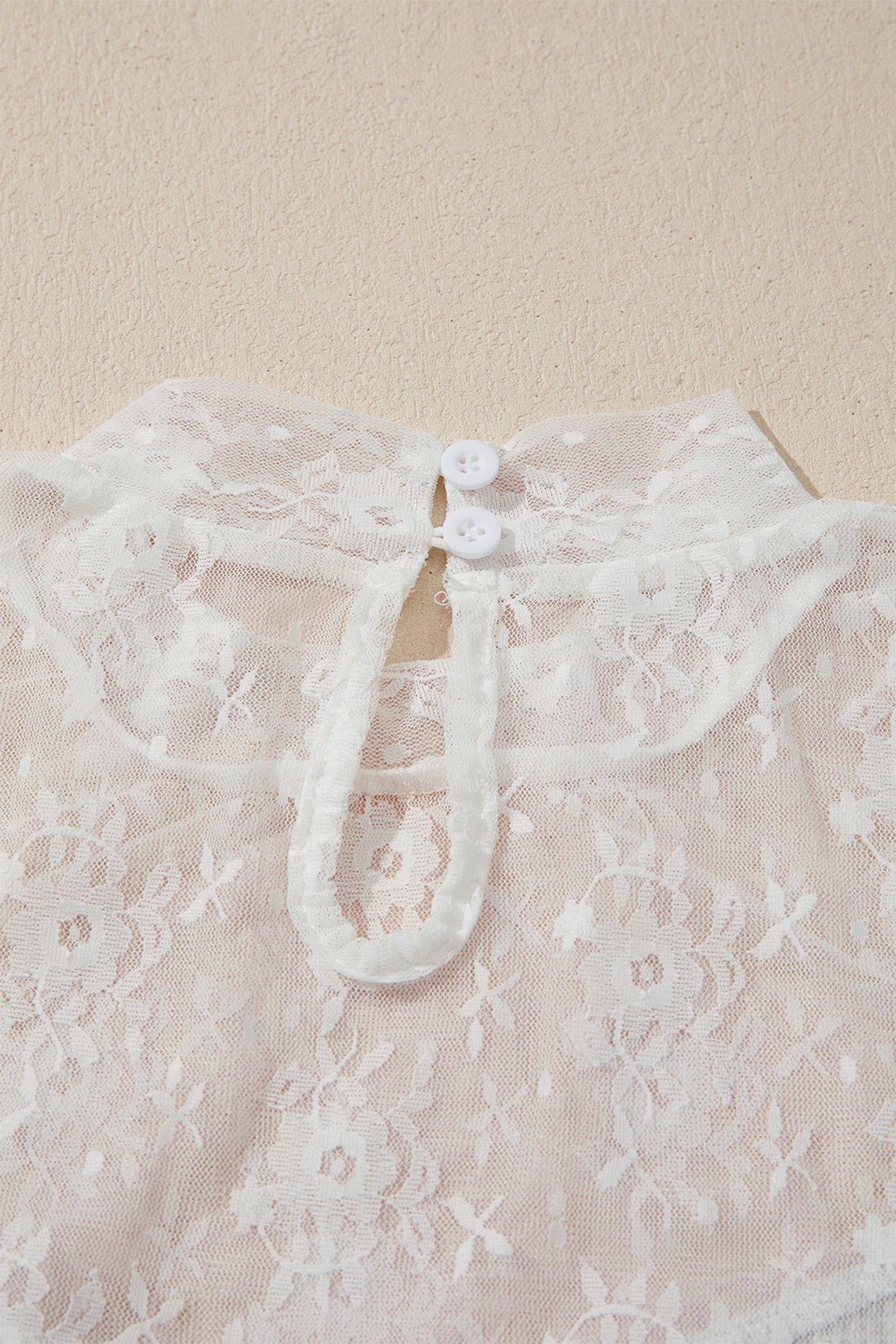 Jet Stream Lace Mesh Long Sleeve Top