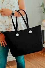 Black Waterproof EVA Rubber Portable Tote Bag
