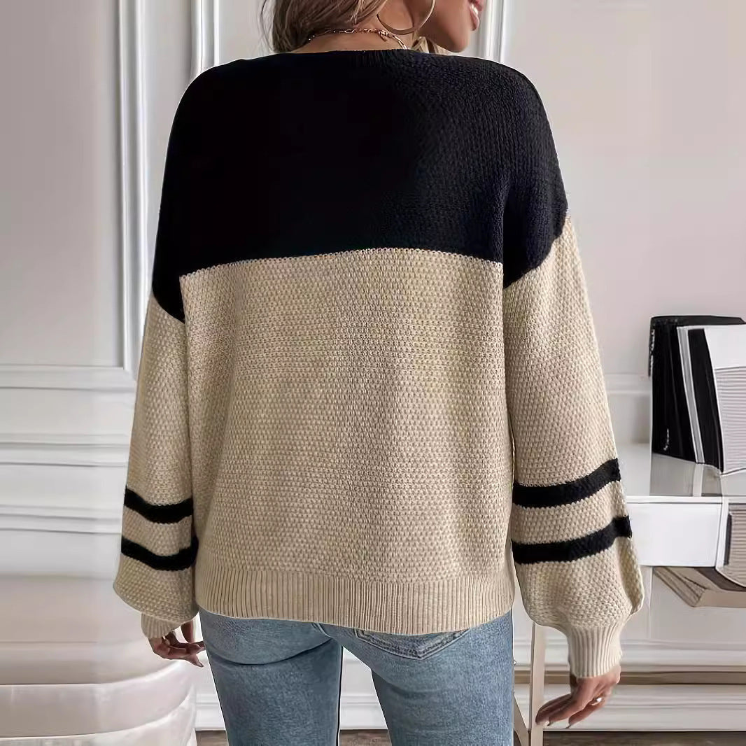 Long Sleeve Round Neck Sweater Casual All-match