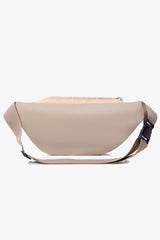 Gray Solid Color Braided Pull-tab Zip Crossbody Bag