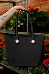 Black Waterproof EVA Rubber Portable Tote Bag