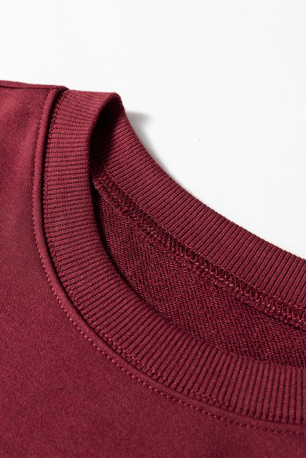 Red Dahlia Preppy Striped Sleeve Loose Sweatshirt