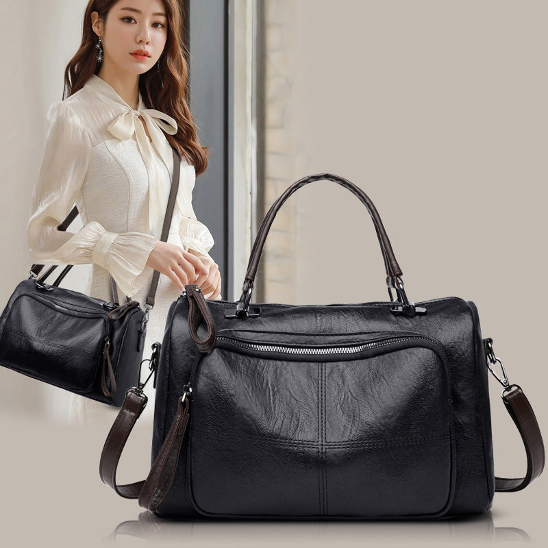 Women New Soft PU Leather Handbag Large Capacity Crossbody Bag