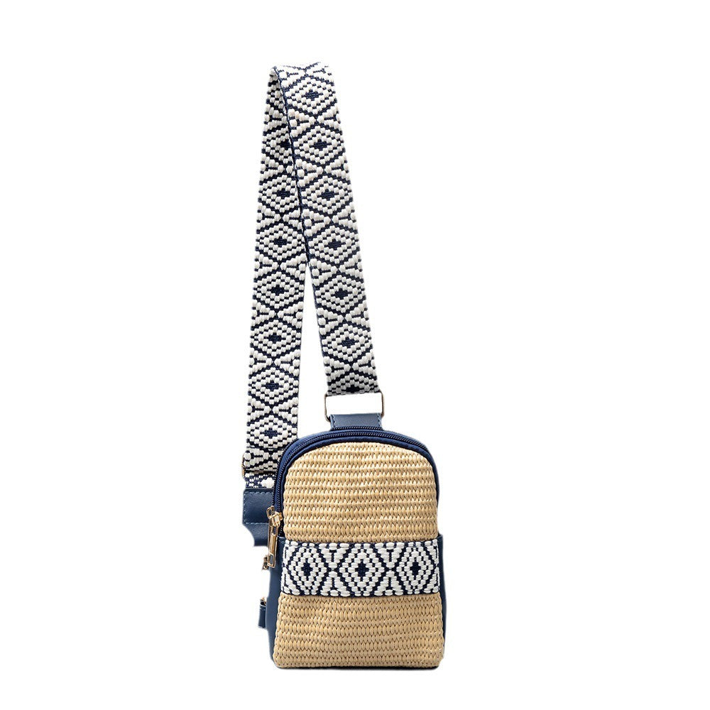 Hand-woven Crossbody Bag Straw