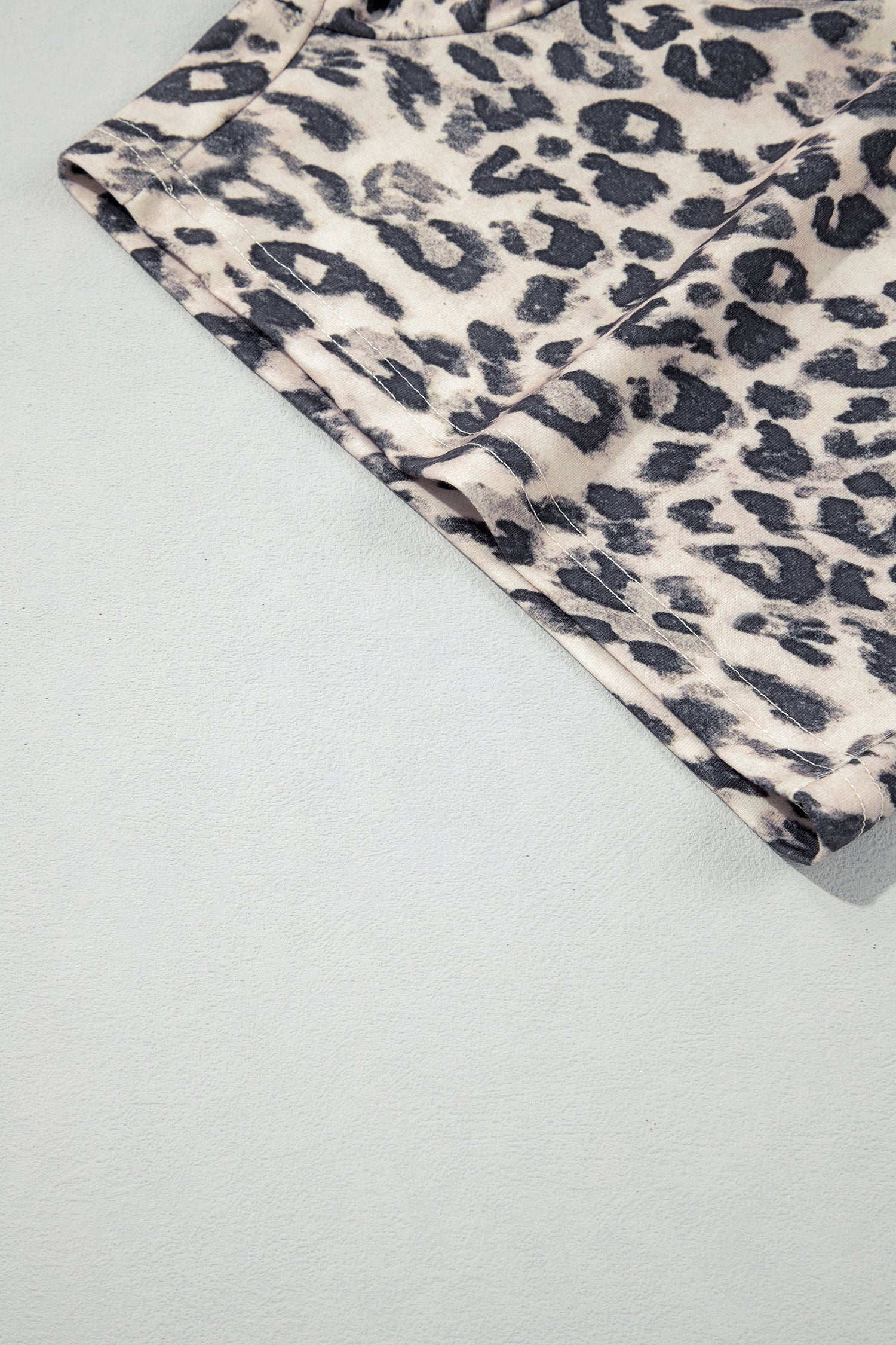 Multicolour Leopard Zip-Up Hooded Drawstring Pant Set