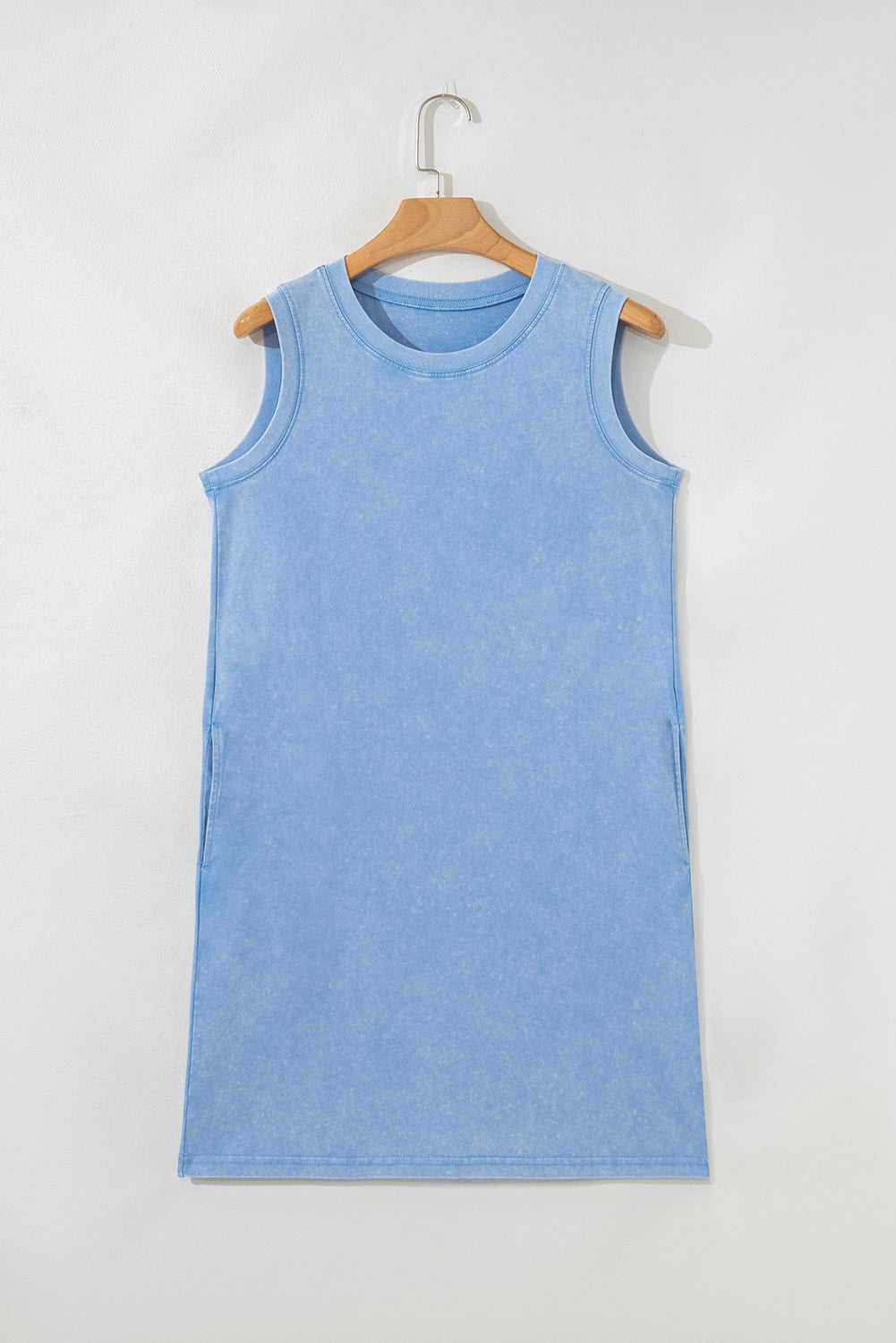 Phalaenopsis Mineral Wash Pocket Tank Mini Dress