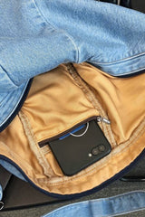 Dusk Blue Denim Crossbody Bag