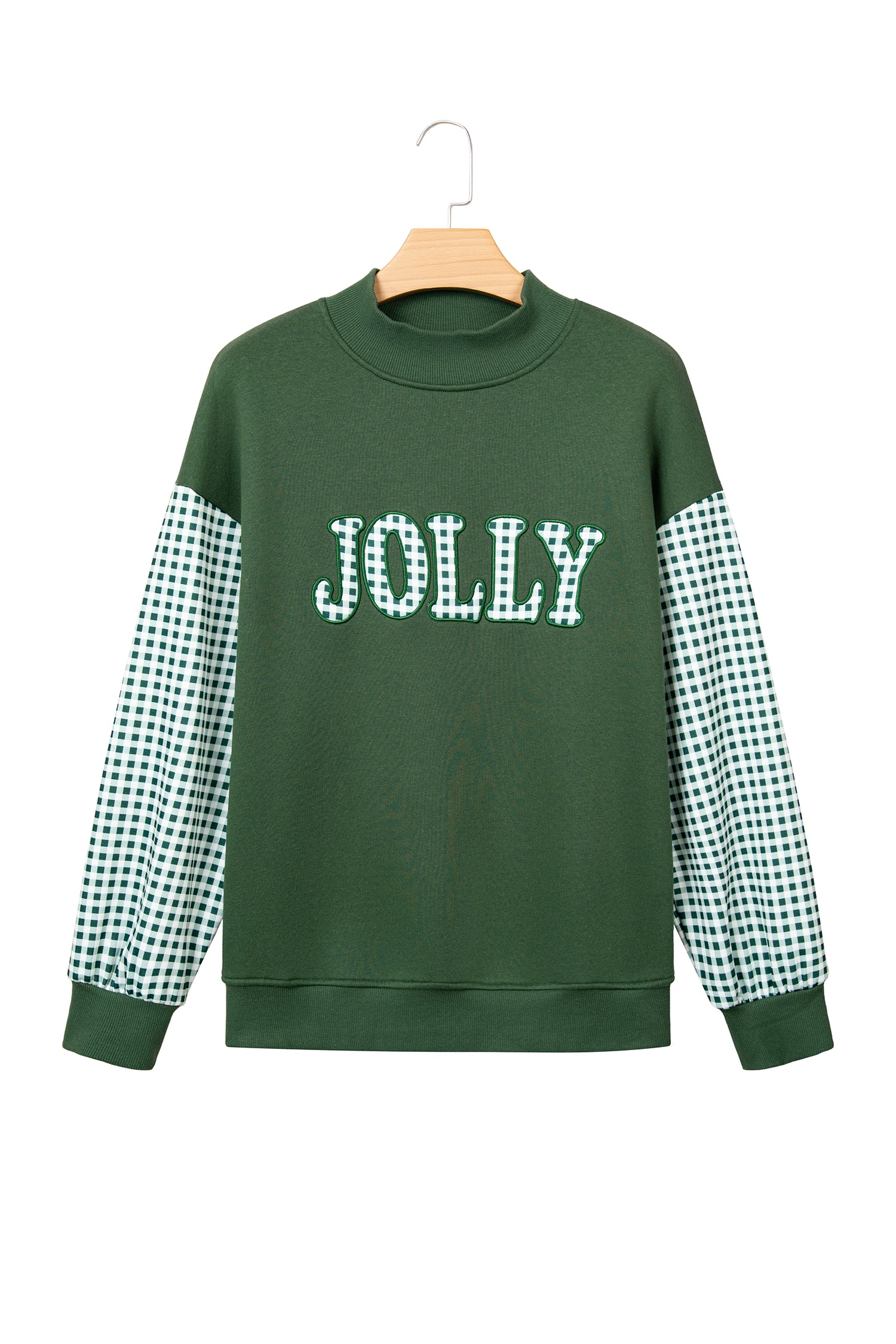 Carrot Gingham Plaid Oversized Pullover Sweatshirt