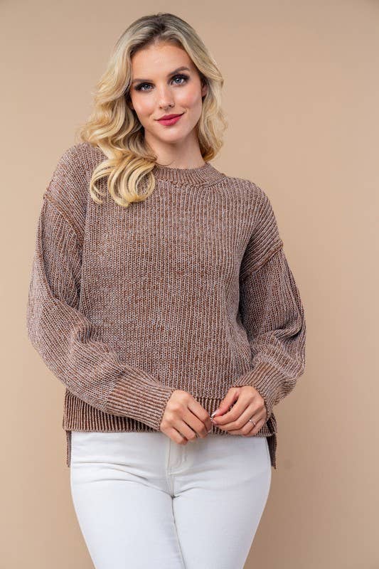 Long Sleeve Solid Knit Sweater