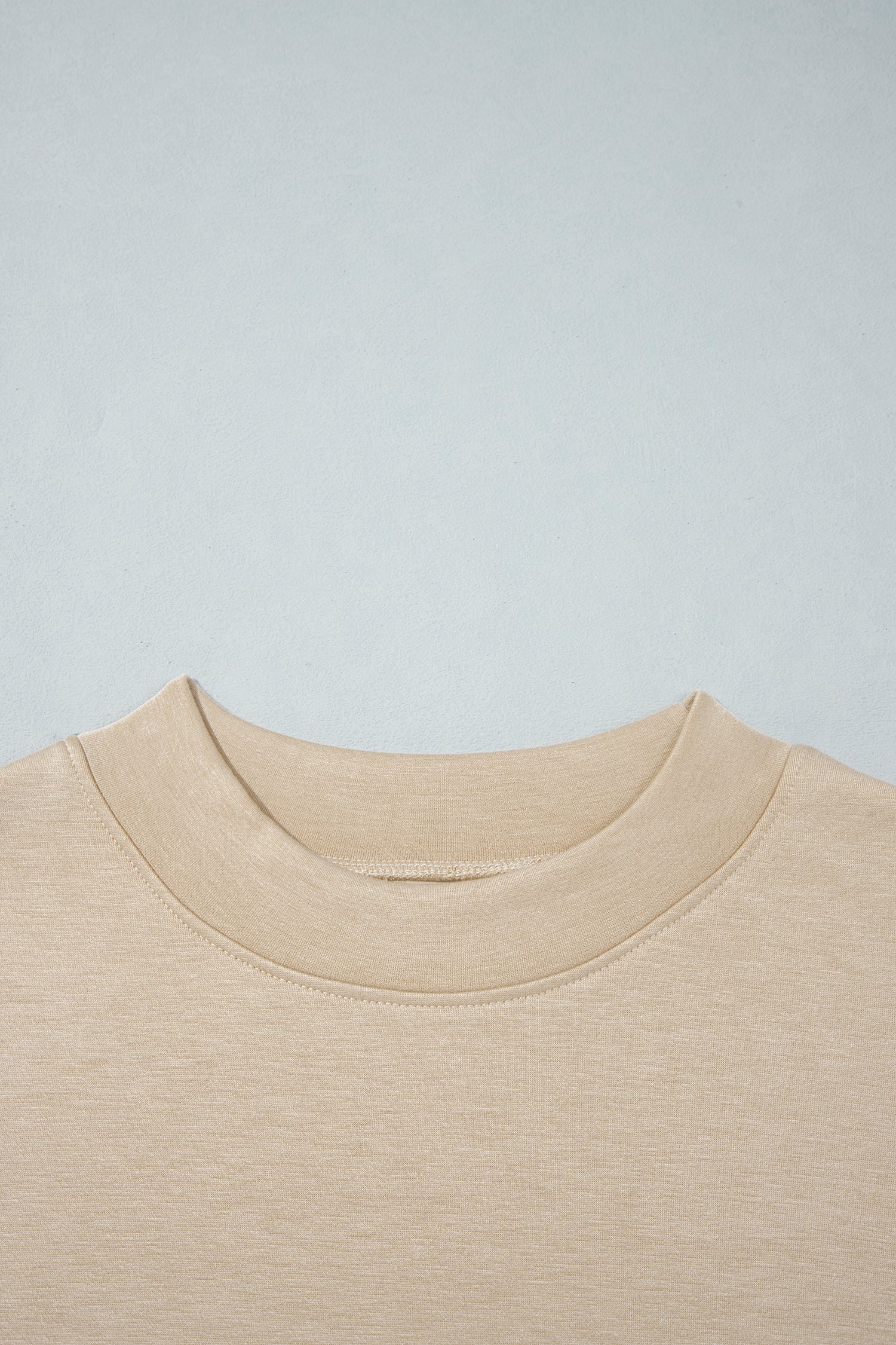 Coffee Camouflage Sleeve Crewneck Baggy Pullover Sweatshirt