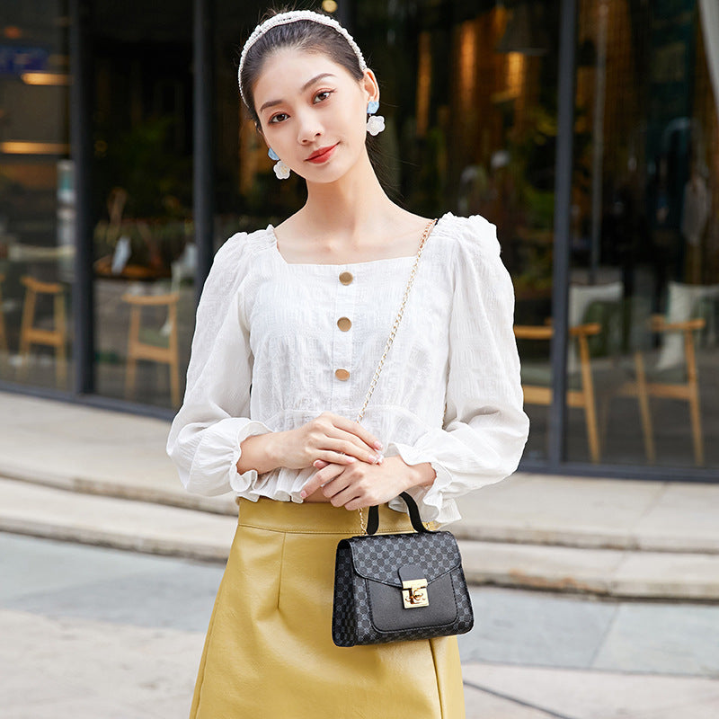 Stitching Women Summer Shoulder Crossbody Bag