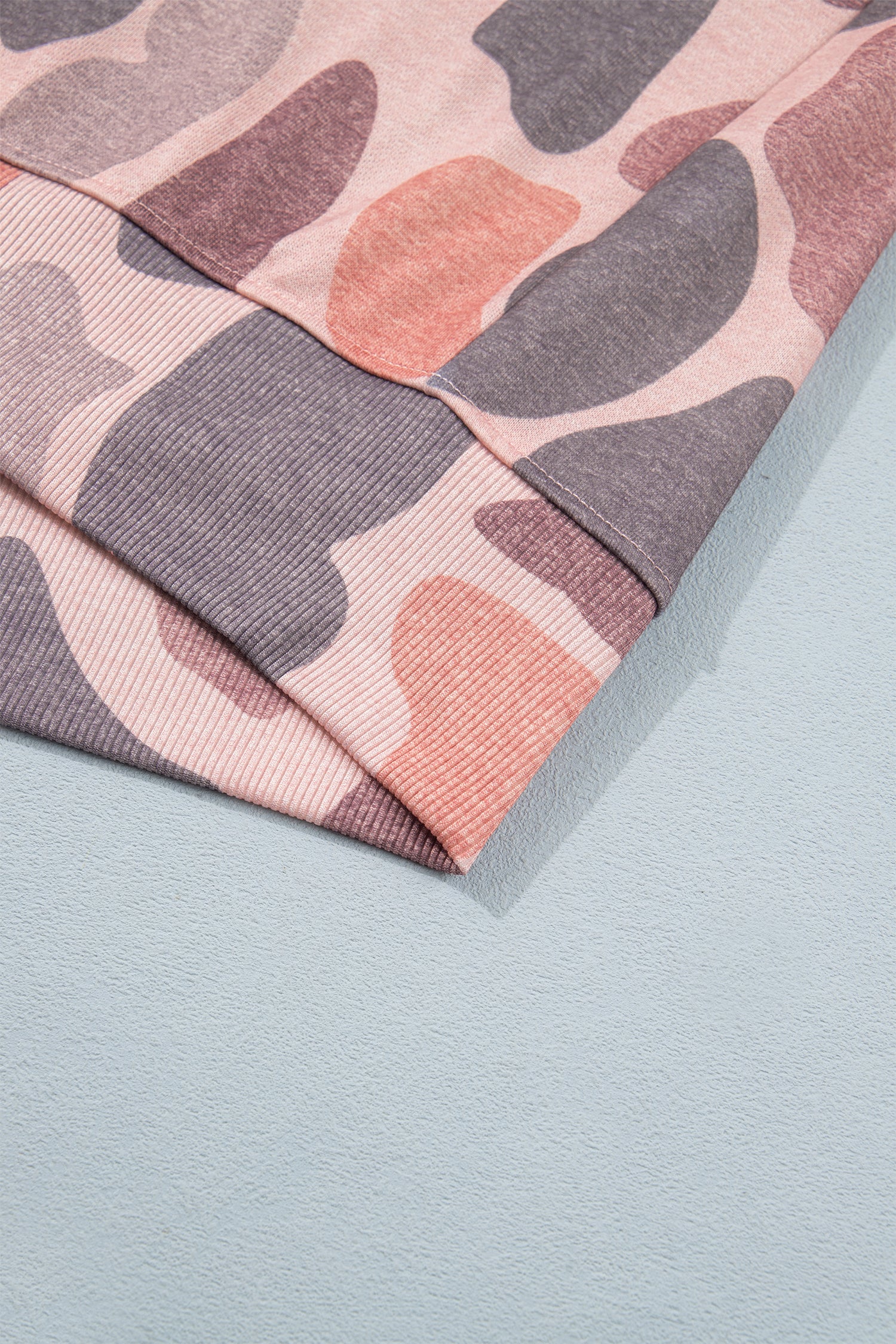Multicolour Camouflage Western Style Pullover Sweatshirt