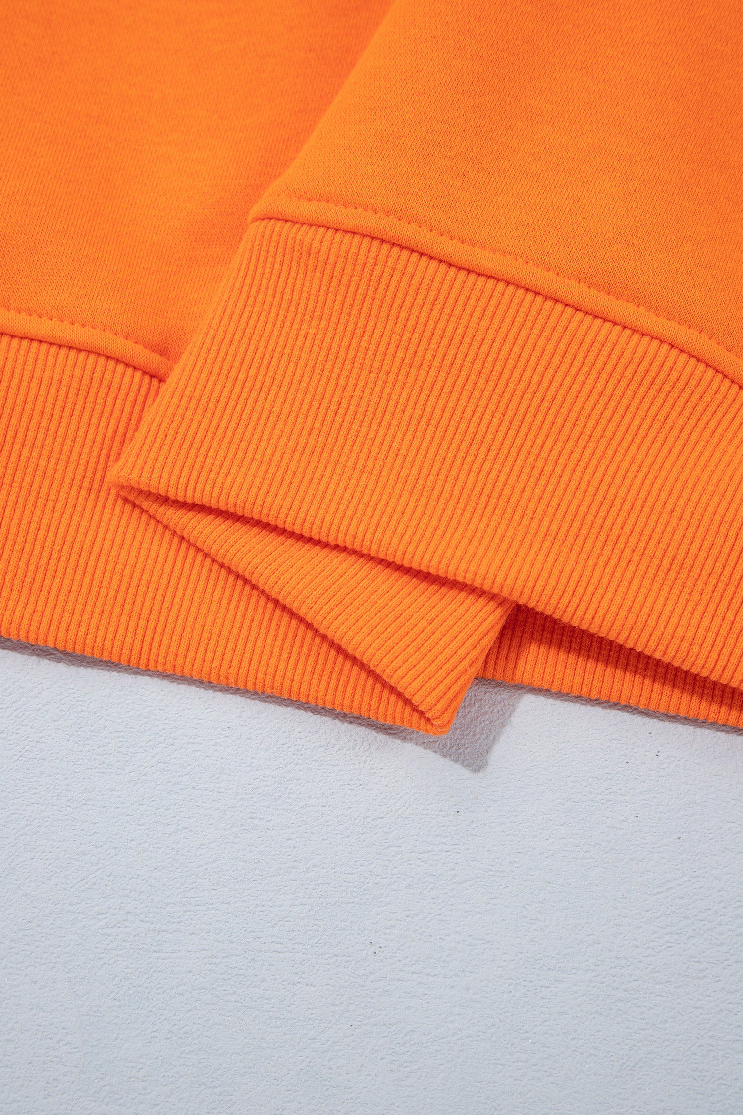 Carrot Gingham Plaid Oversized Pullover Sweatshirt