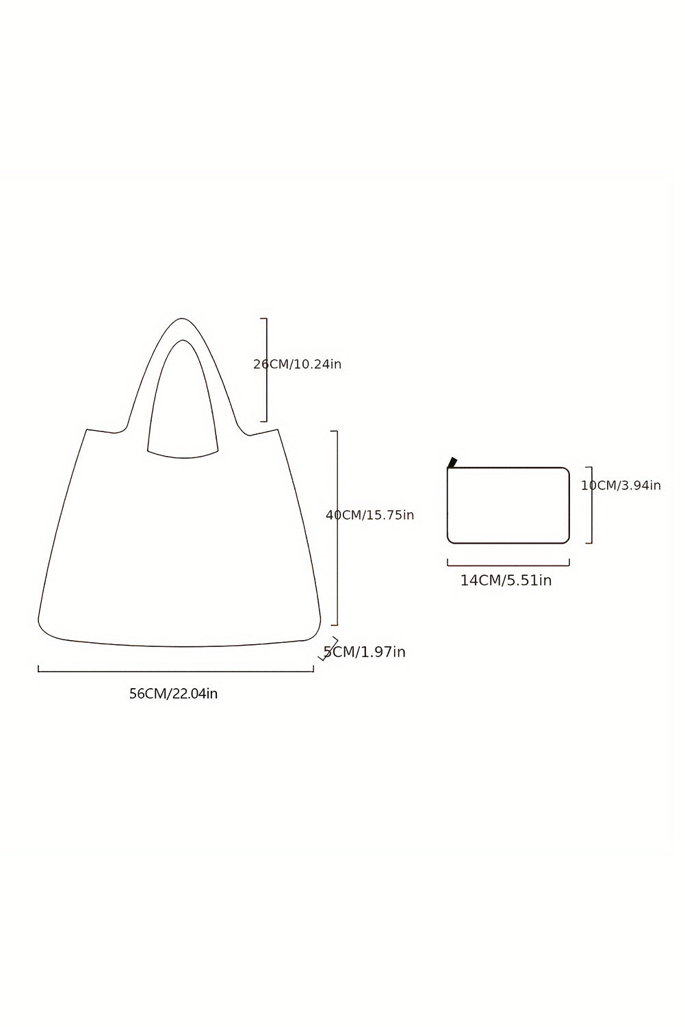 Bluing Cartoon Santa Claus Graphic Large Tote Bag