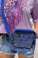 White Clear PVC GAME DAY Summer Fashion Single Shoulder Bag