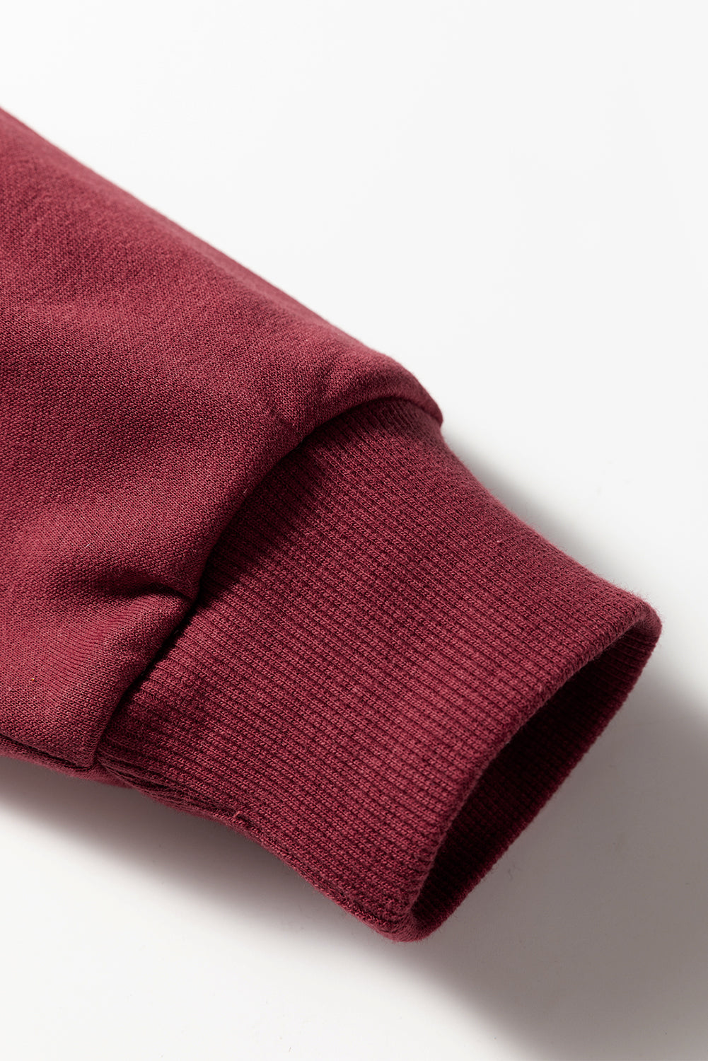 Red Dahlia Preppy Striped Sleeve Loose Sweatshirt