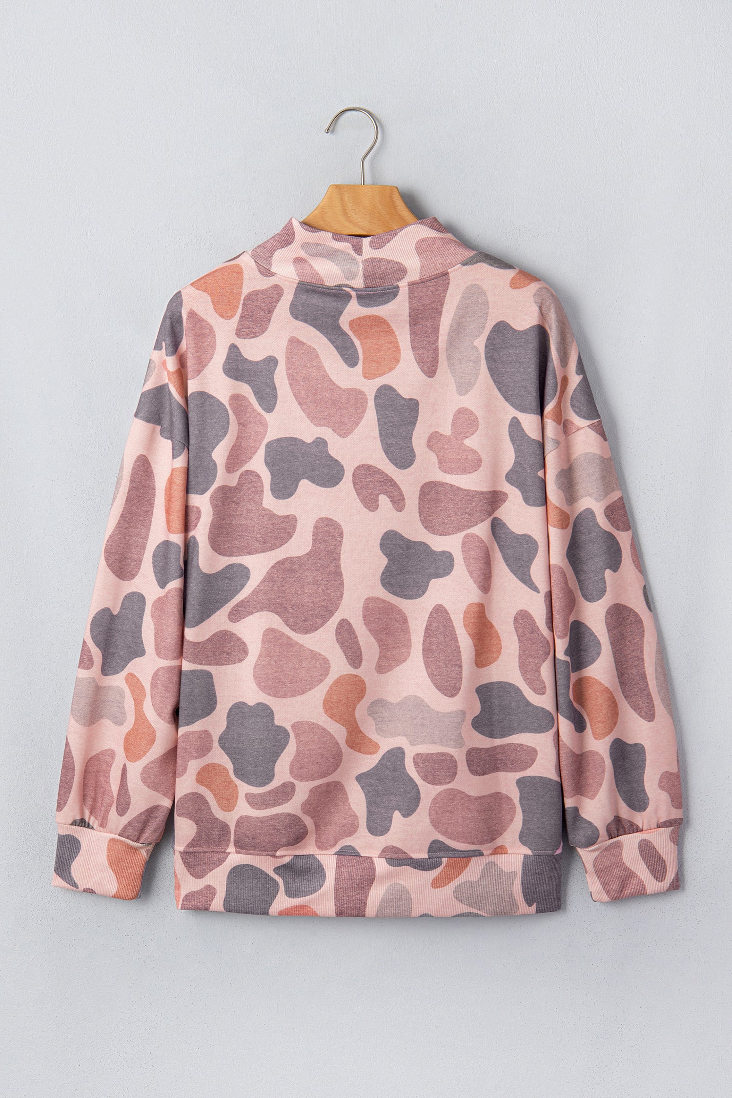 Multicolour Camouflage Western Style Pullover Sweatshirt