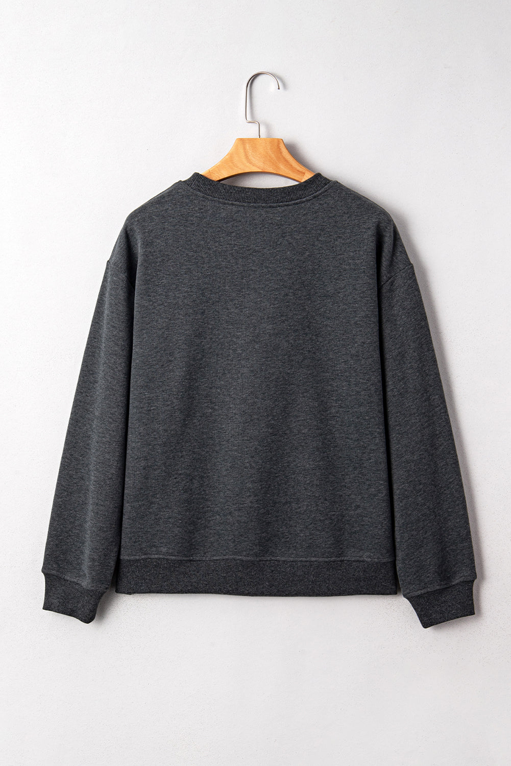 Carbon Grey Queen Card Drop Shoulder Graphic Sweatshirt