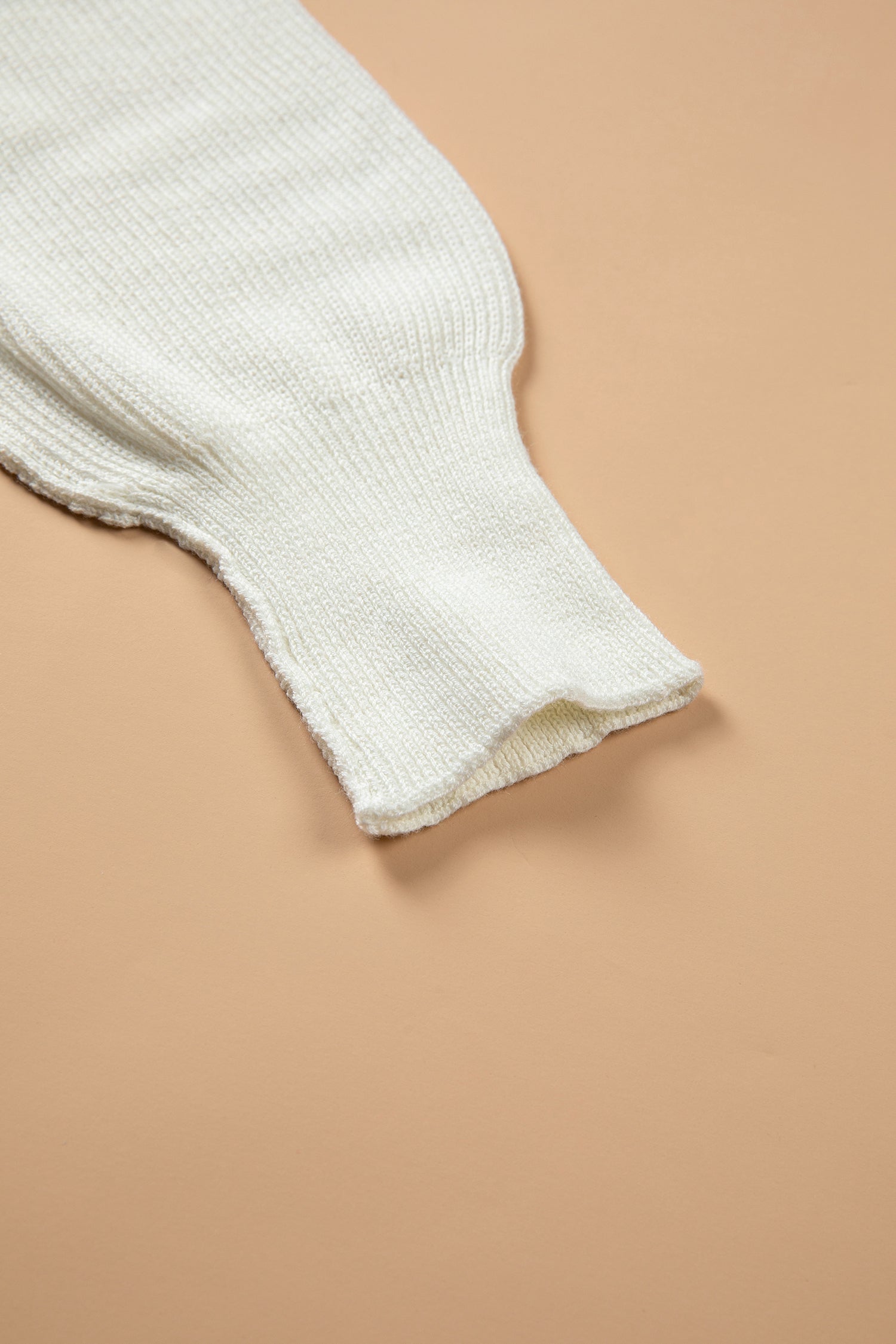 Beige Drop Shoulder Game Day Letter Print Pullover Sweater