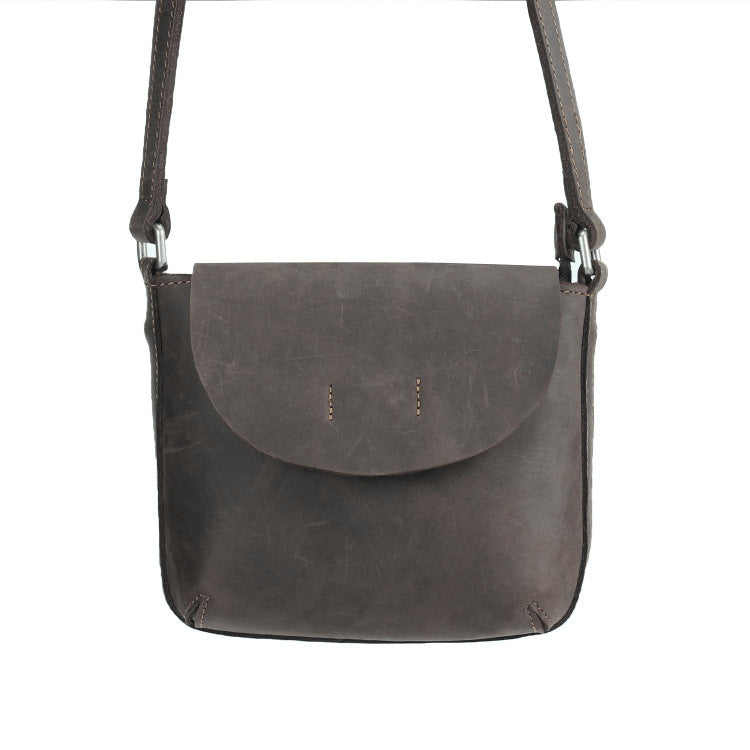 Retro Simple Leather Crossbody Bag