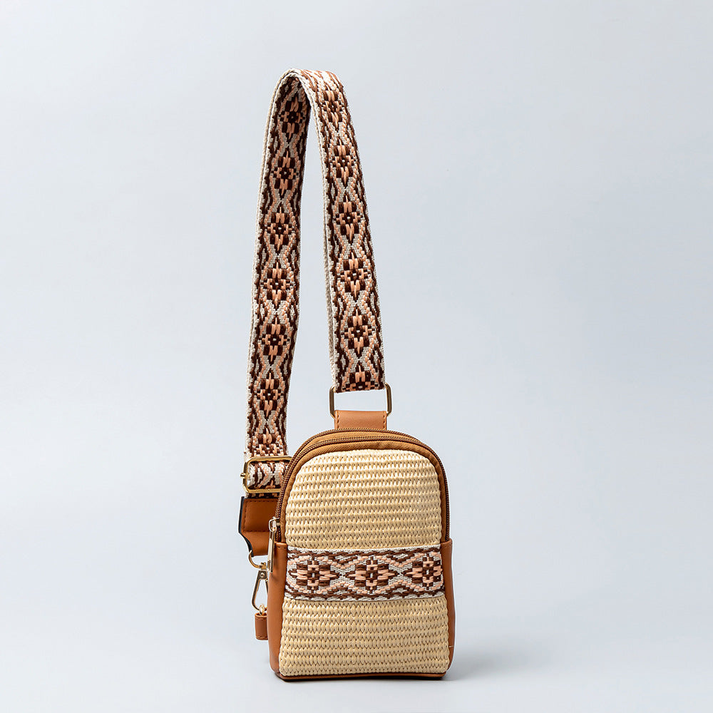 Hand-woven Crossbody Bag Straw