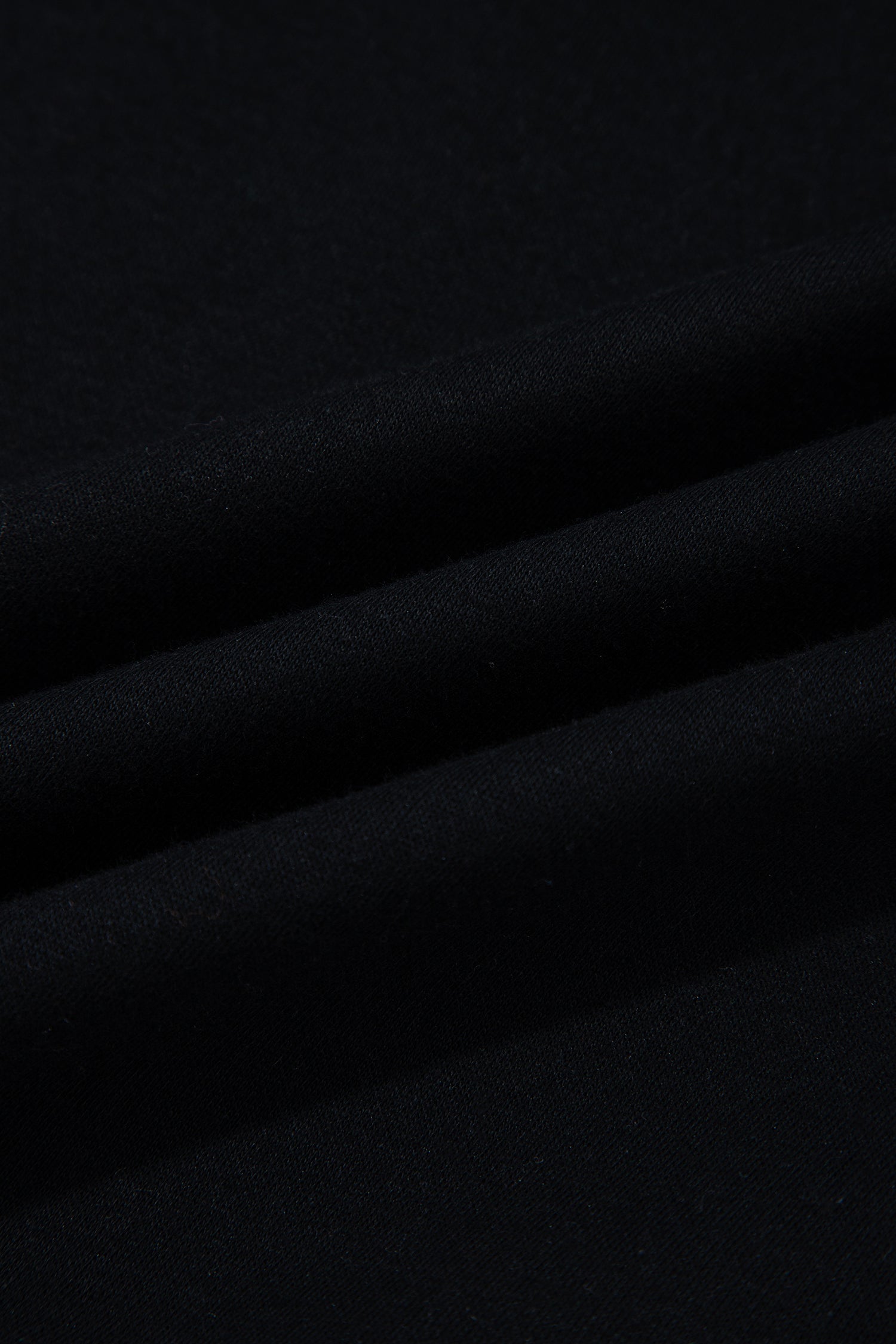 Black Oversize Drop Shoulder Reversible Mock Neck Sweatshirt