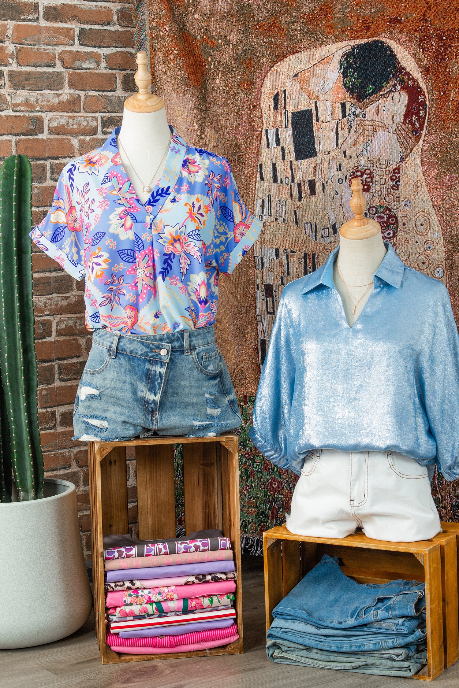 Purple Vacation Floral Print V Neck Short Sleeve Blouse
