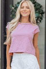 Bright Pink Mineral Wash Boxy Fit Cotton Tank Top