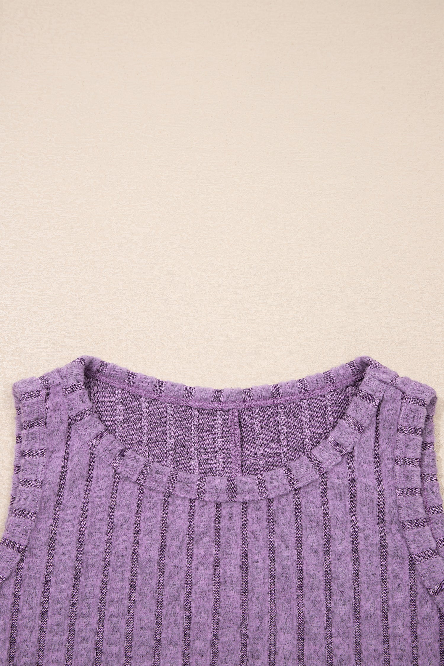 Camel Slim Ribbed Mineral Wash Tank Top