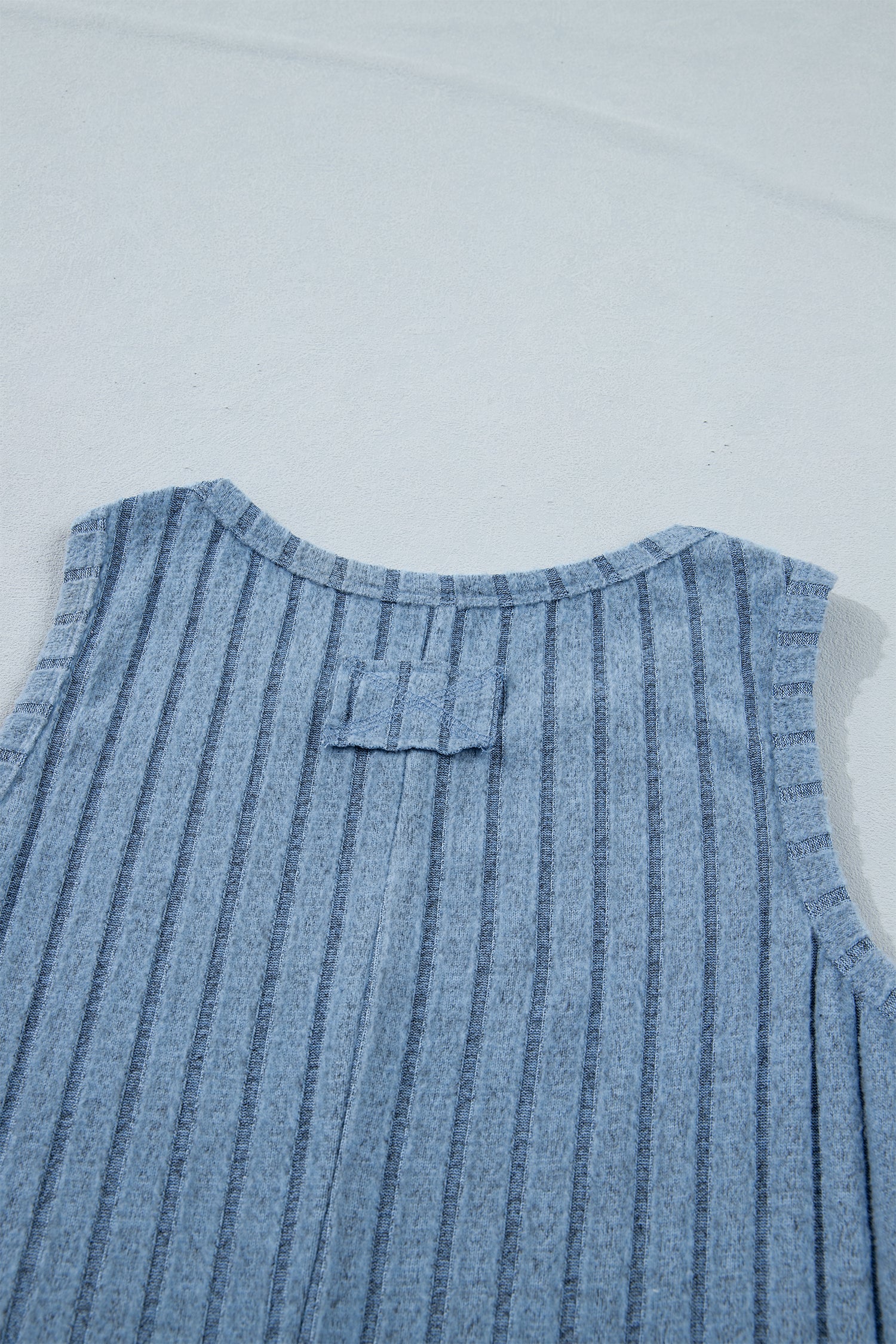 Camel Slim Ribbed Mineral Wash Tank Top