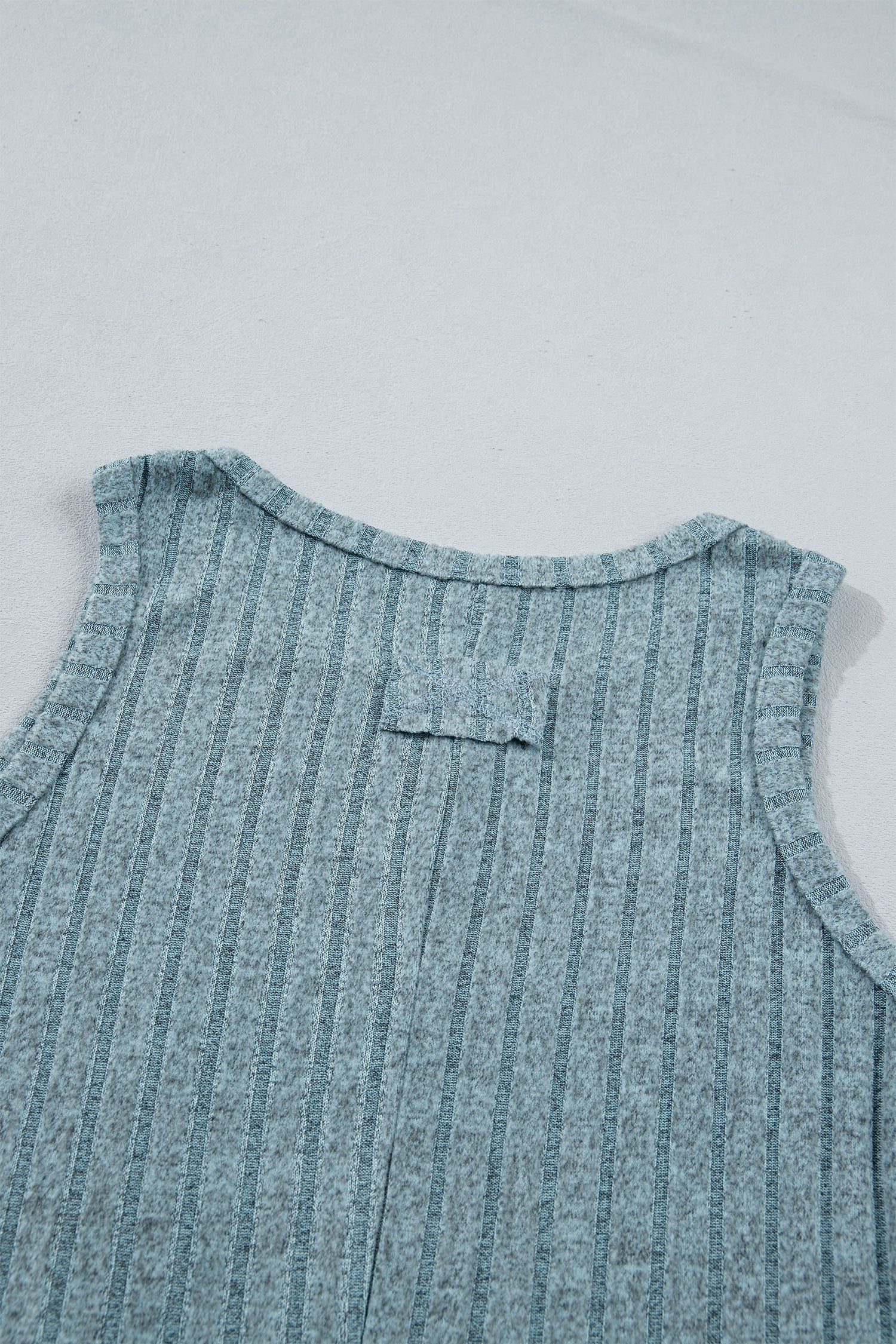 Camel Slim Ribbed Mineral Wash Tank Top