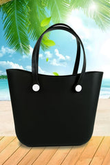 Black Waterproof EVA Rubber Portable Tote Bag
