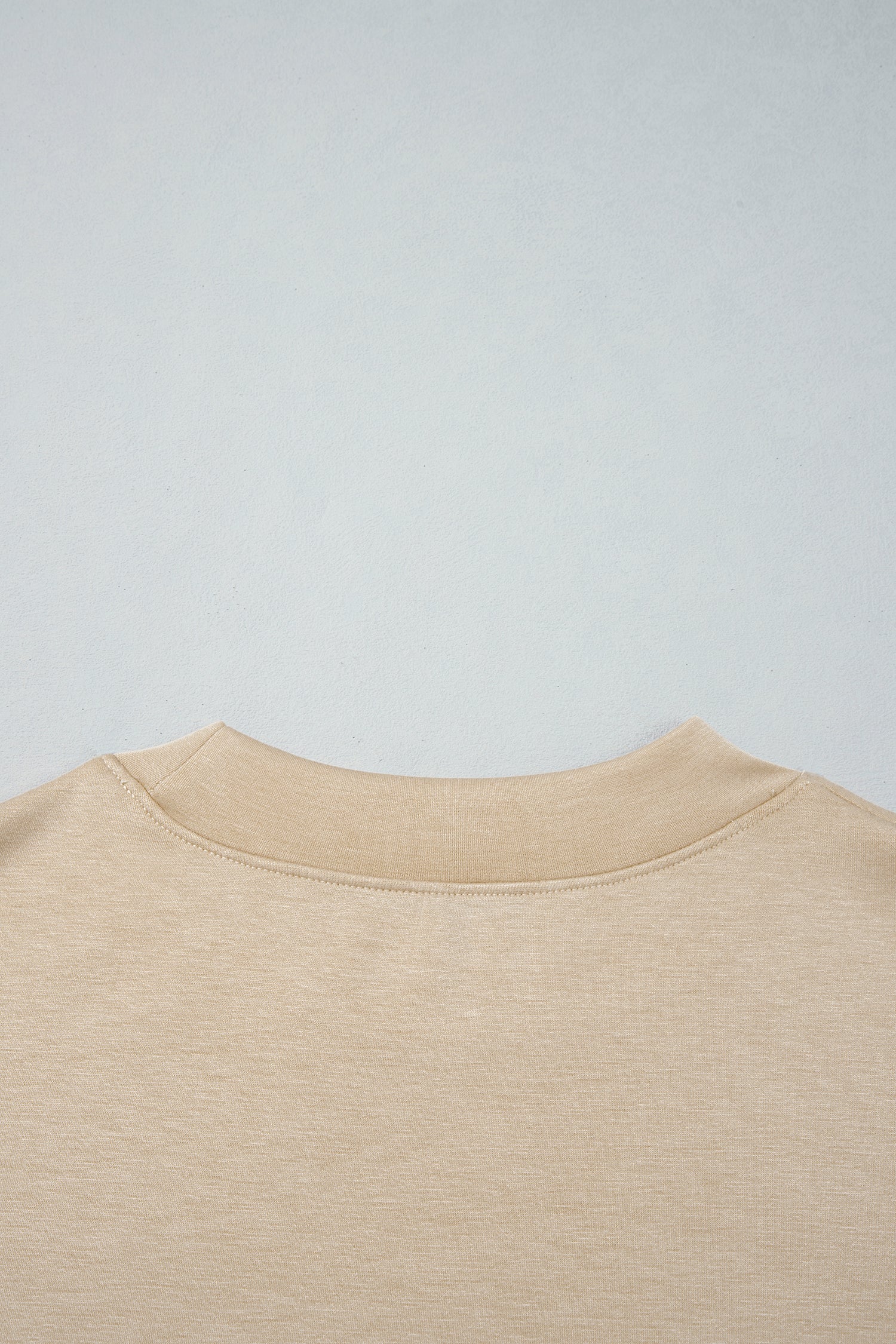 Coffee Camouflage Sleeve Crewneck Baggy Pullover Sweatshirt