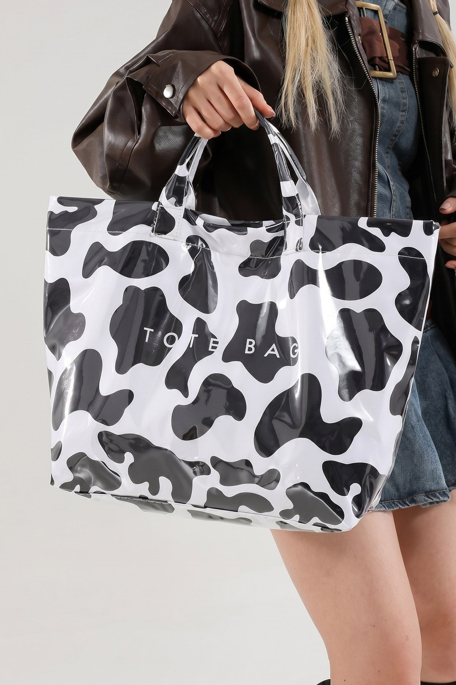 Fiery Red Leopard Print Travel Tote Bag