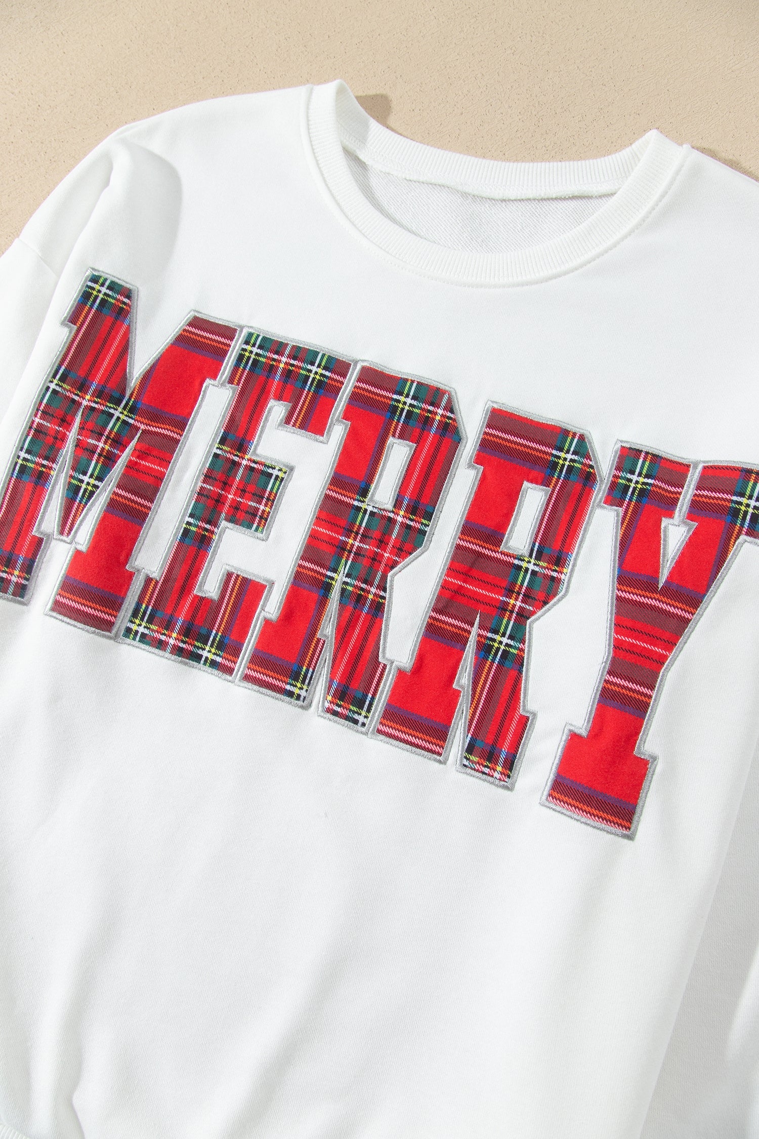 Red Plaid MERRY Holiday Long Sleeve Top and Shorts Set