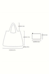 Bluing Cartoon Santa Claus Graphic Large Tote Bag