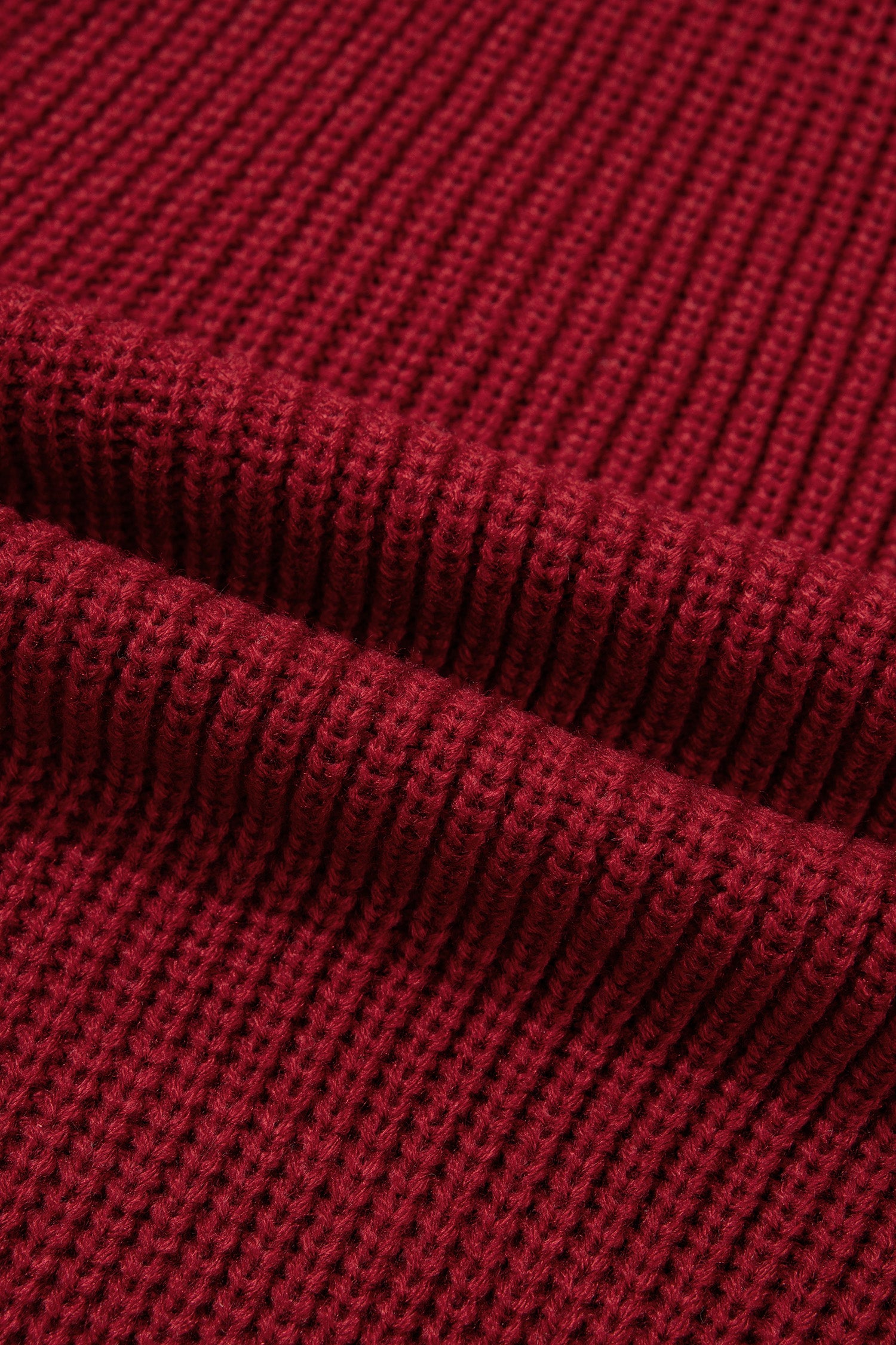 Red Dahlia Solid Color Knit Oversized Button Front Sweater Cardigan
