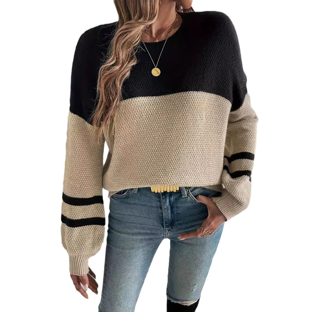 Long Sleeve Round Neck Sweater Casual All-match